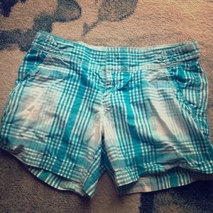 Blue and White Shorts